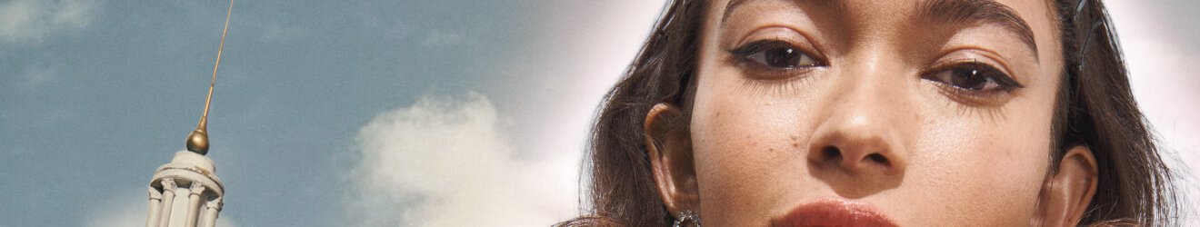 Maybelline Primer products illustrative banner image - Close up of a woman's face